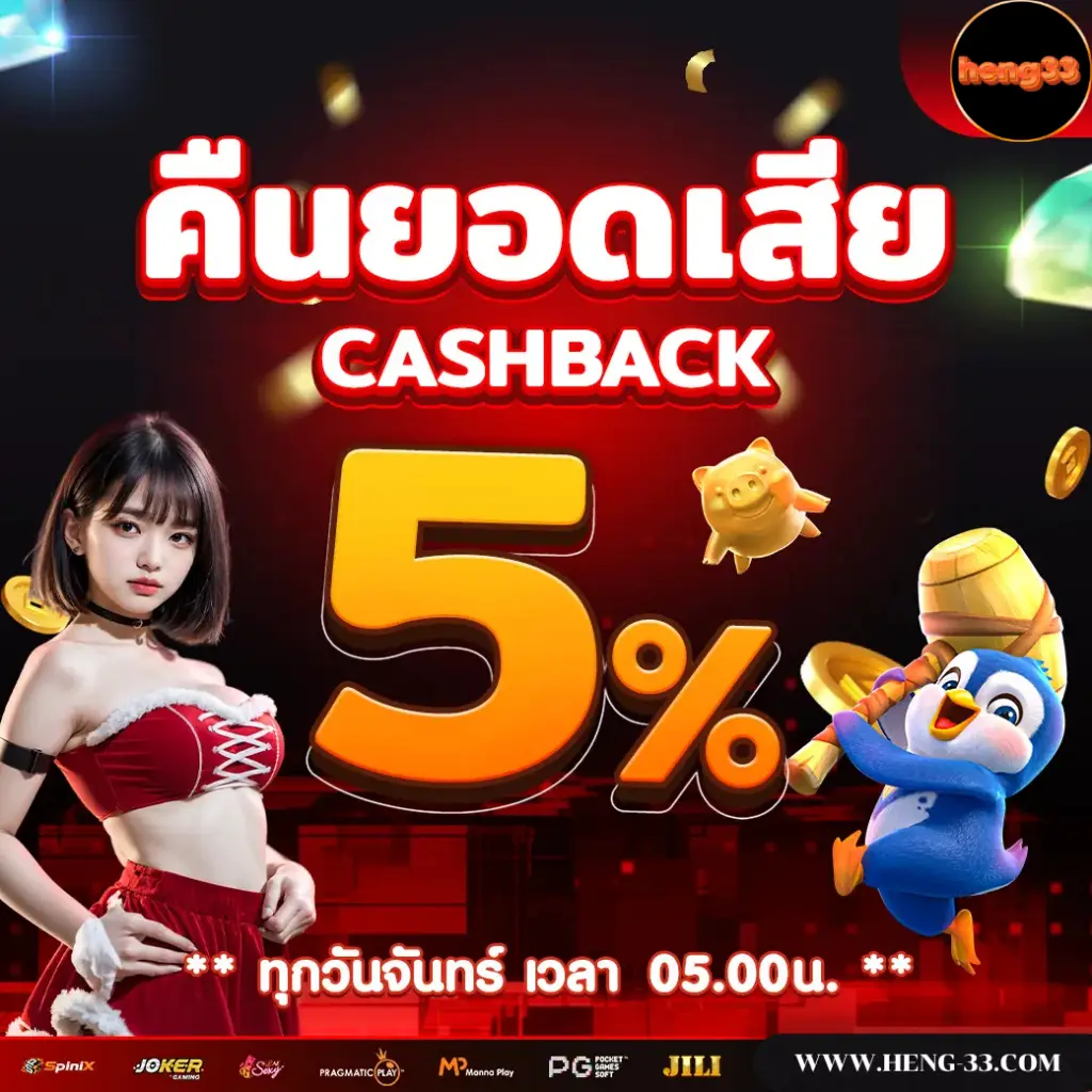 Get 5% CASHBACK on your losses